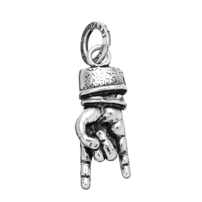 Charm Unisex Giovanni Raspini Argento 925 Mano Corna Porta Fortuna 06569